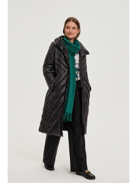 Moodo Dolga črna jakna Moodo