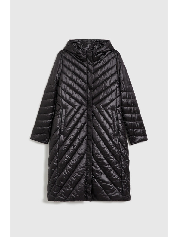 Moodo Dolga črna jakna Moodo
