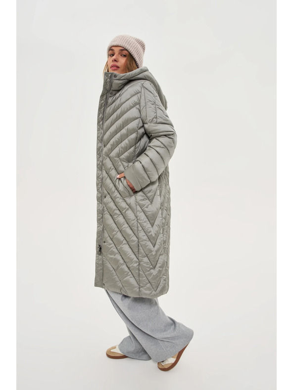 Moodo Dolga olivna jakna Moodo