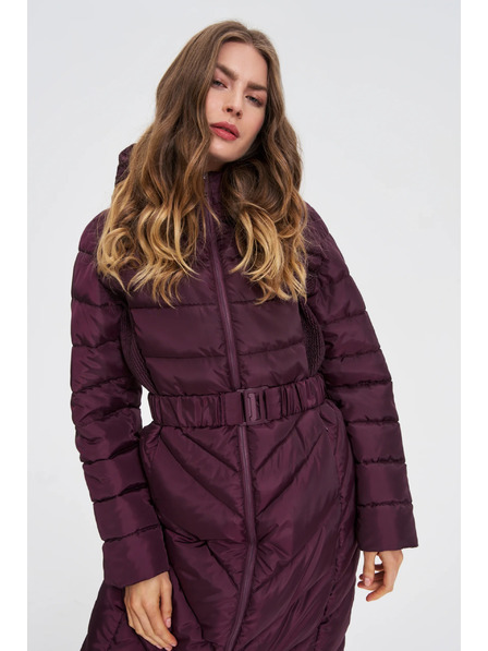 Moodo Jakna z pasom vinsko rdeča Moodo