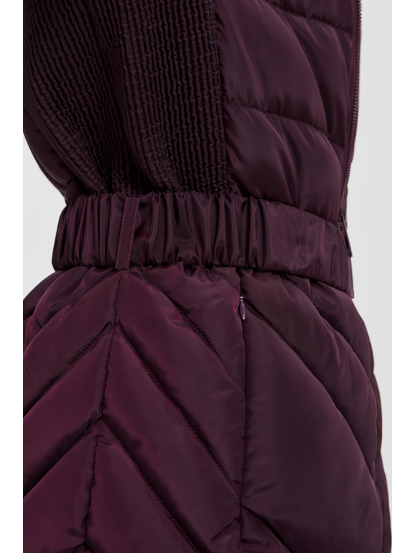 Moodo Jakna z pasom vinsko rdeča Moodo