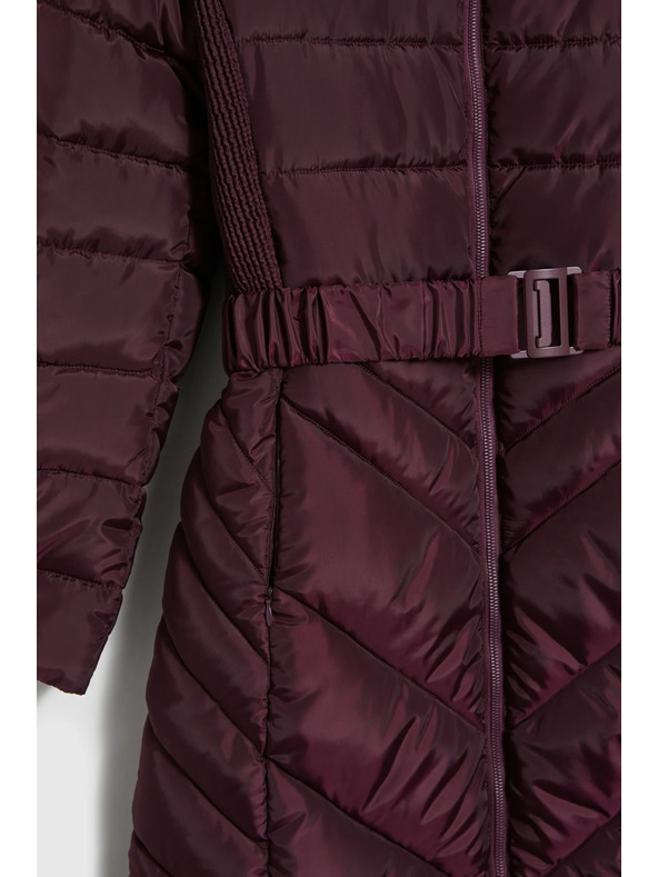 Moodo Jakna z pasom vinsko rdeča Moodo