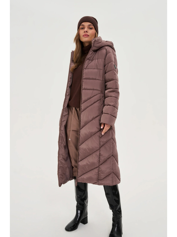 Moodo Jakna z pasom rjava Moodo