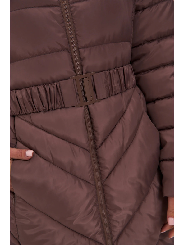 Moodo Jakna z pasom rjava Moodo