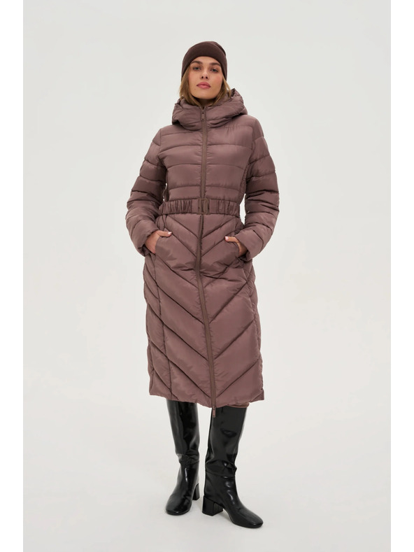 Moodo Jakna z pasom rjava Moodo