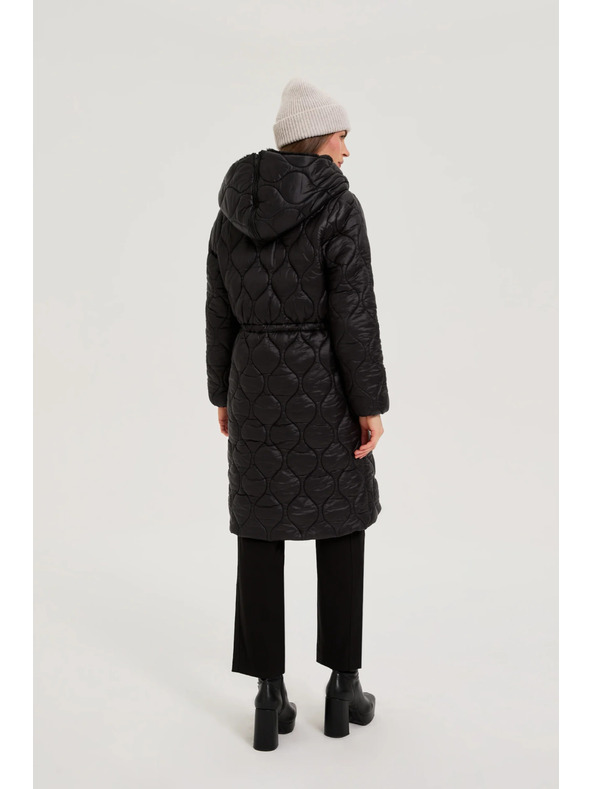 Moodo Črna jakna s kapuco Moodo