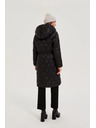 Moodo Črna jakna s kapuco Moodo