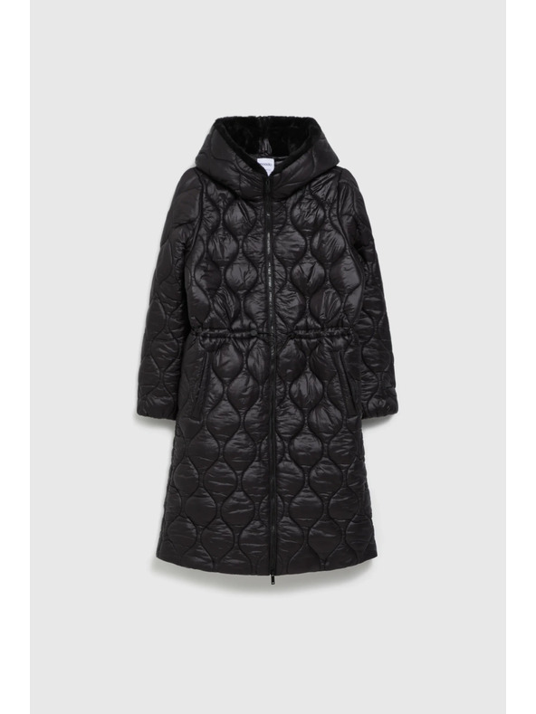 Moodo Črna jakna s kapuco Moodo
