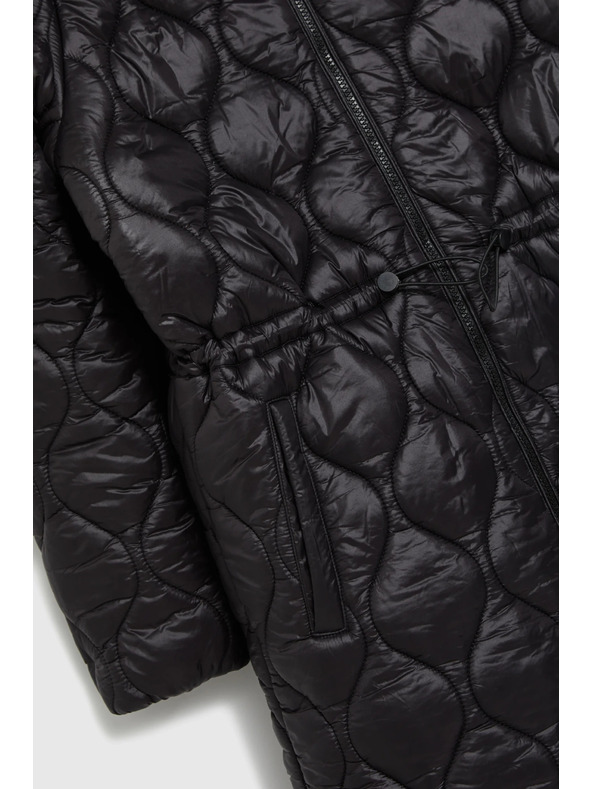 Moodo Črna jakna s kapuco Moodo