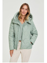 Moodo Prešita jakna s kapuco olivna Moodo