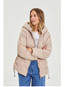 Moodo Prešita jakna s kapuco bež Moodo