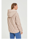 Moodo Prešita jakna s kapuco bež Moodo