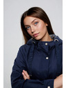 Moodo Temno modra jakna parka Moodo