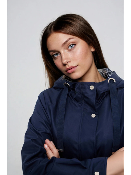 Moodo Temno modra jakna parka Moodo