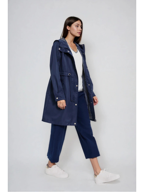 Moodo Temno modra jakna parka Moodo