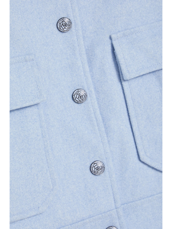 Moodo Kratka svetlo modra jakna Moodo