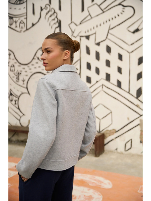 Moodo Kratka siva jakna Moodo