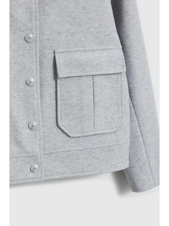 Moodo Kratka siva jakna Moodo