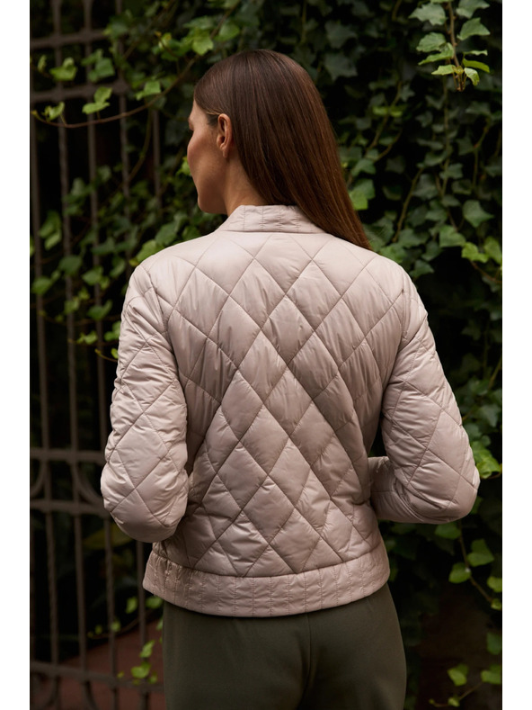 Moodo Obojestransko prešita bež jakna Moodo