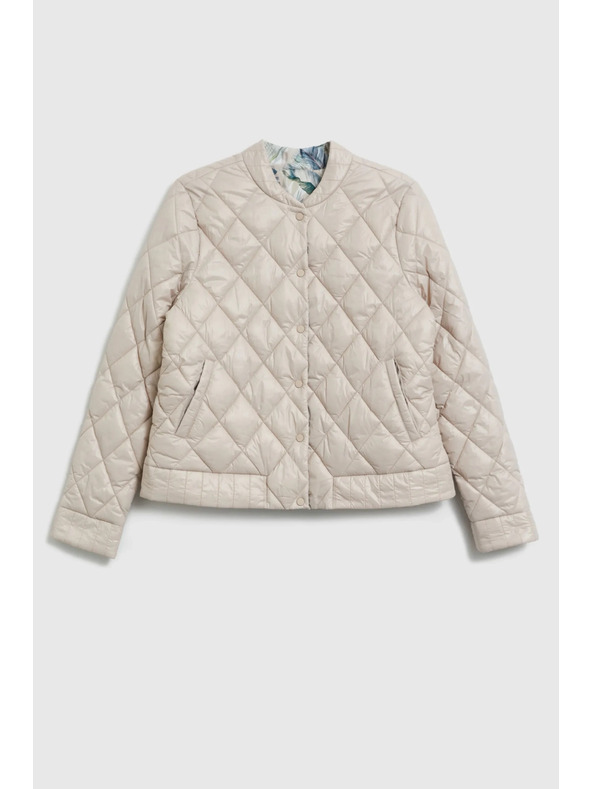 Moodo Obojestransko prešita bež jakna Moodo