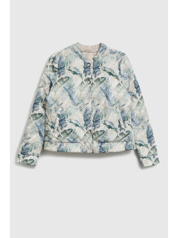 Moodo Obojestransko prešita bež jakna Moodo