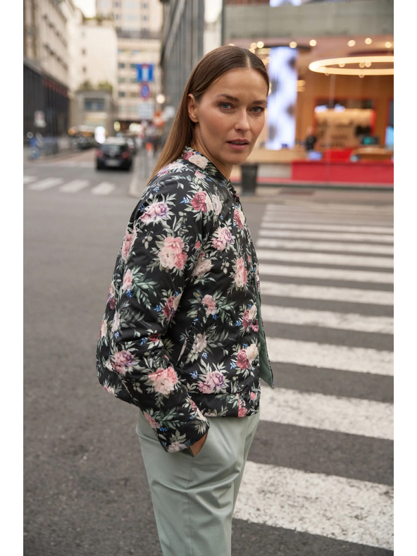 Moodo Obojestransko prešita olivna jakna Moodo