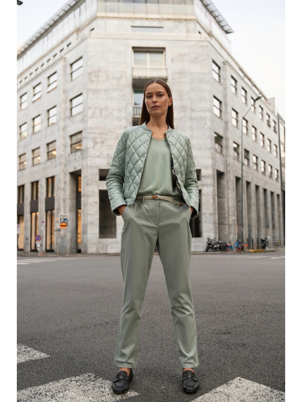 Moodo Obojestransko prešita olivna jakna Moodo