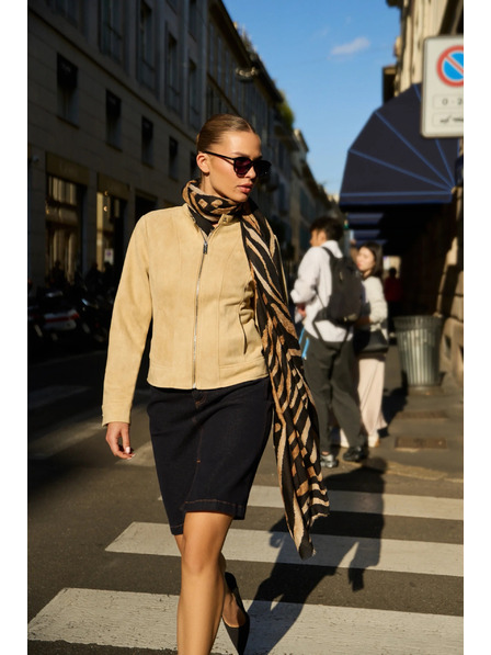 Moodo Gladka jakna bež Moodo