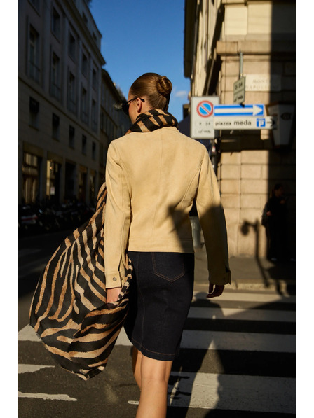 Moodo Gladka jakna bež Moodo