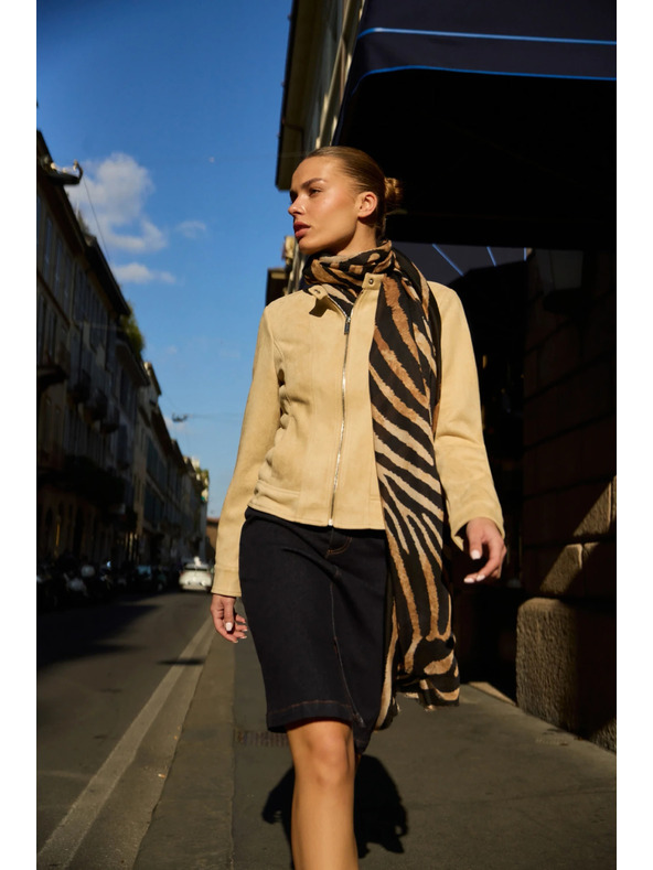 Moodo Gladka jakna bež Moodo