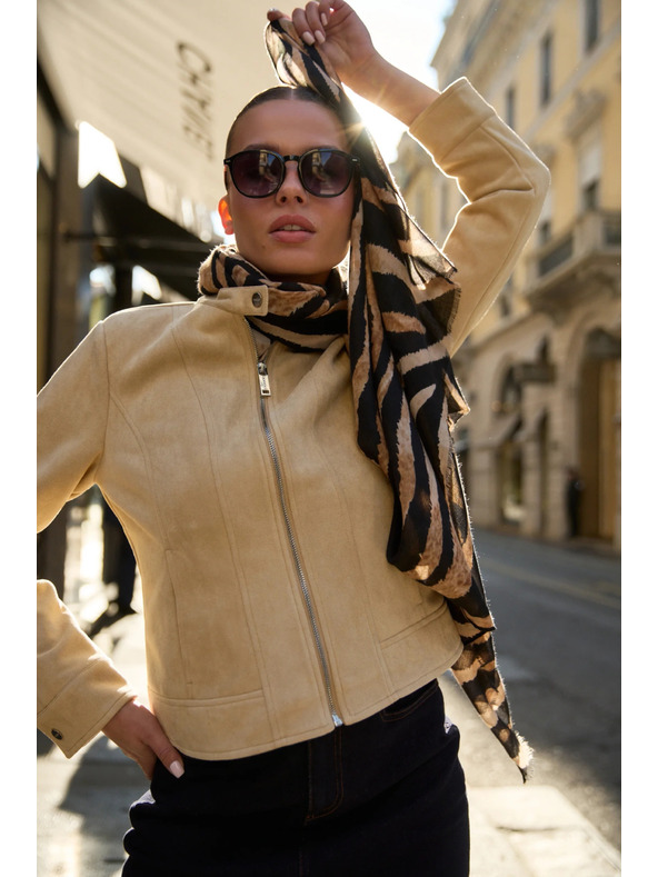 Moodo Gladka jakna bež Moodo