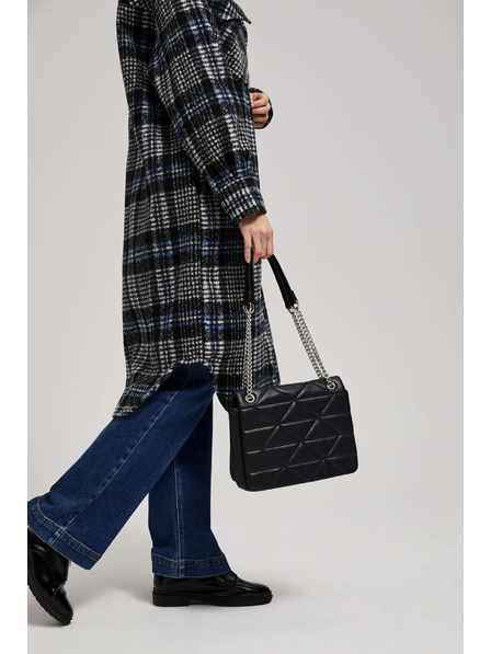 Moodo Prešita torbica z nastavljivo ročajem črne barve Moodo