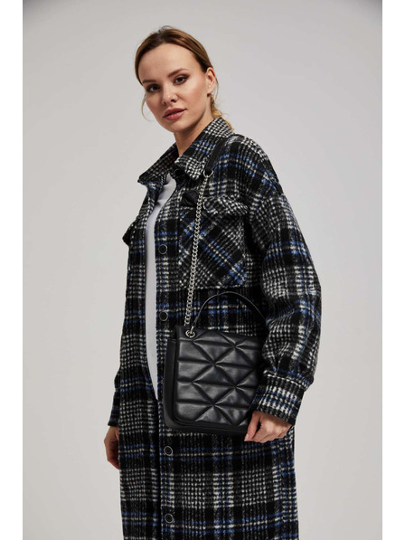 Moodo Prešita torbica z nastavljivo ročajem črne barve Moodo