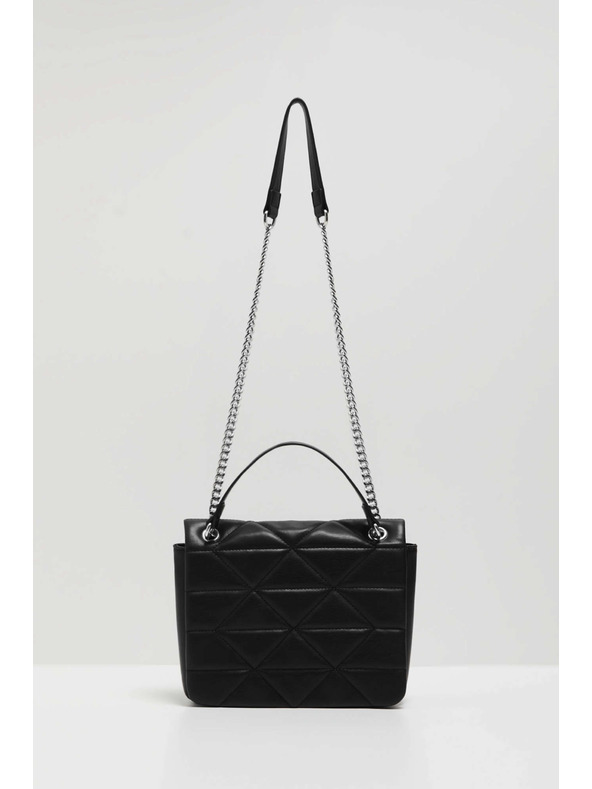 Moodo Prešita torbica z nastavljivo ročajem črne barve Moodo