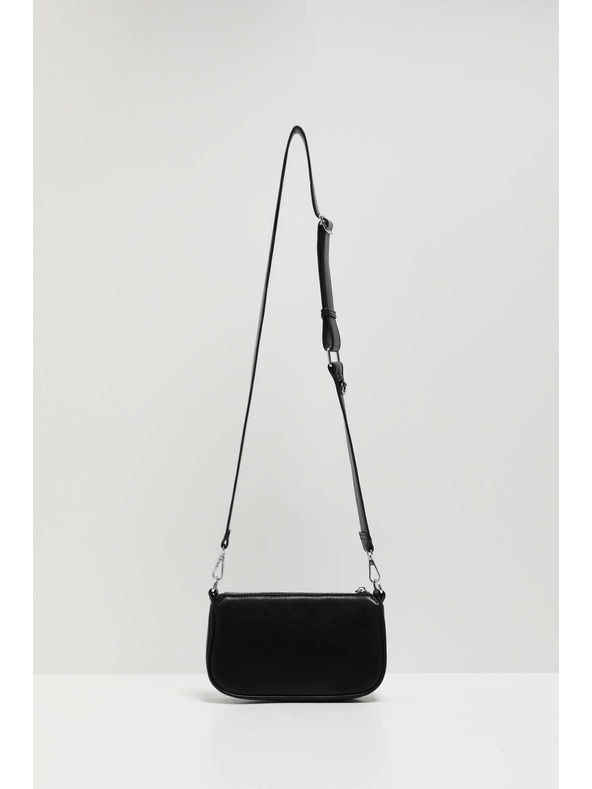 Moodo Črna torbica čez ramo z zadrgo Moodo