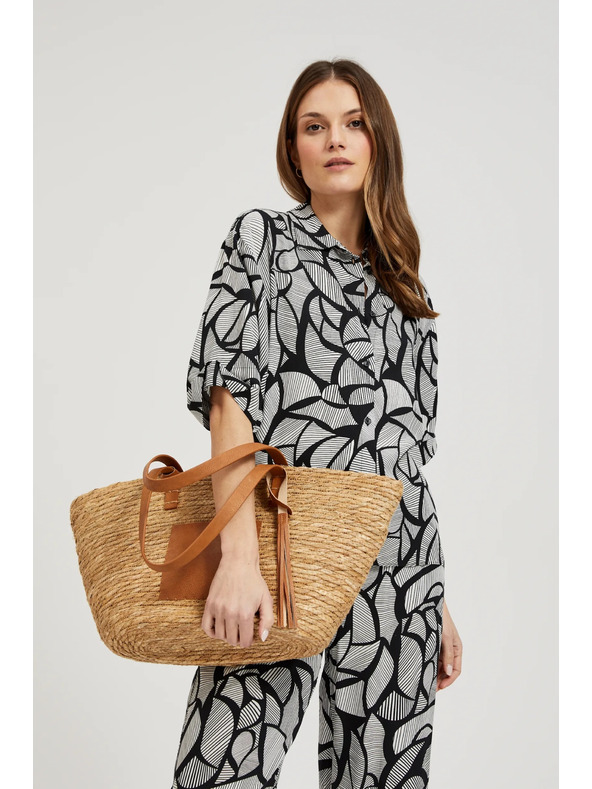 Moodo Velika rjava torbica čez ramo Moodo