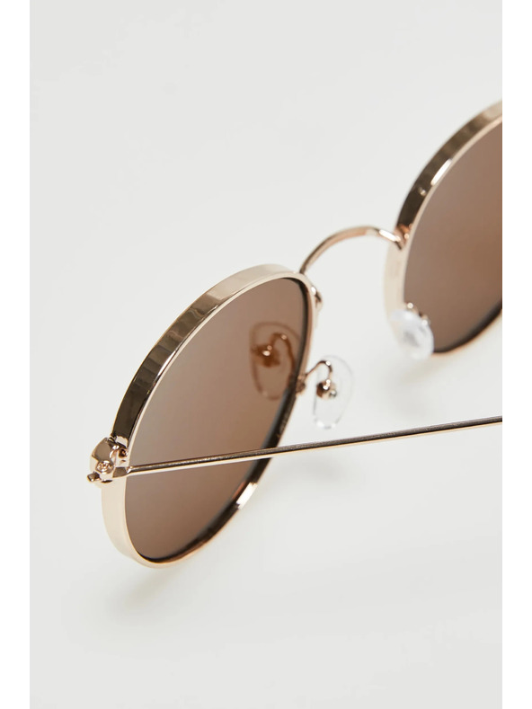 Moodo Očala s kovinastimi okvirji rjave barve Moodo