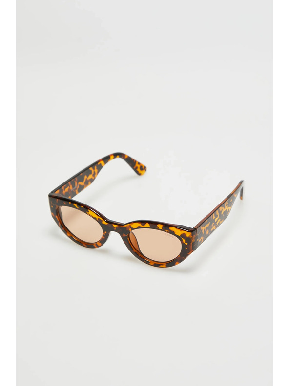 Moodo Očala z debelimi okvirji rjave barve Moodo