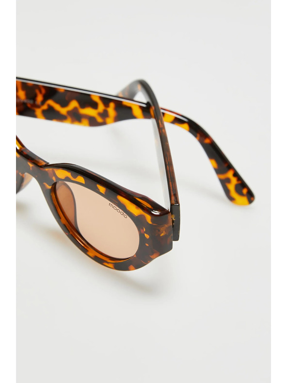 Moodo Očala z debelimi okvirji rjave barve Moodo