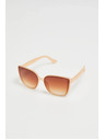 Moodo Sončna očala s plastičnimi okvirji bež barve Moodo