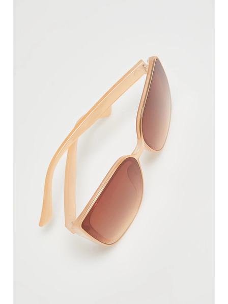 Moodo Sončna očala s plastičnimi okvirji bež barve Moodo