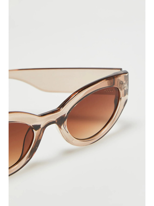 Moodo Očala z debelimi okvirji bež barve Moodo