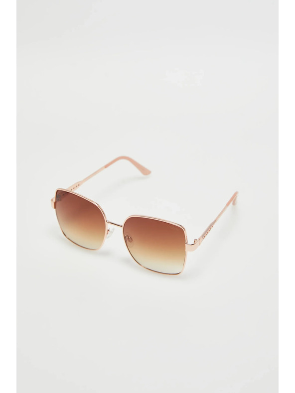 Moodo Sončna očala z zlatimi kovinastimi okvirji Moodo