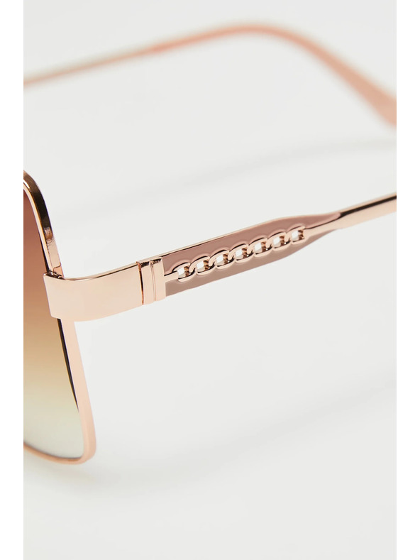 Moodo Sončna očala z zlatimi kovinastimi okvirji Moodo