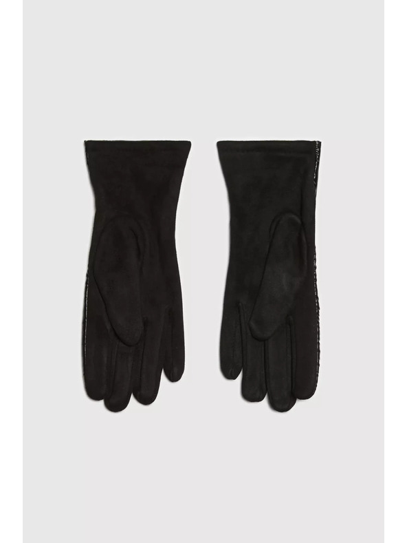 Moodo Prešite črne rokavice Moodo