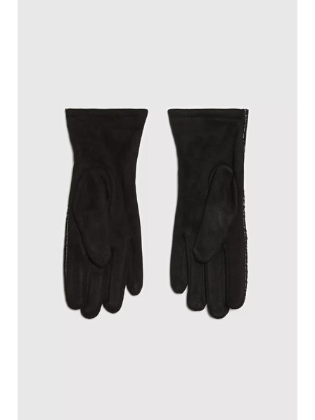 Moodo Prešite črne rokavice Moodo