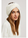 Moodo Topla naglavna trakova biserno bele barve Moodo