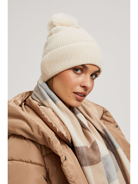 Moodo Kapa s cofom pudrasto rožnate barve Moodo