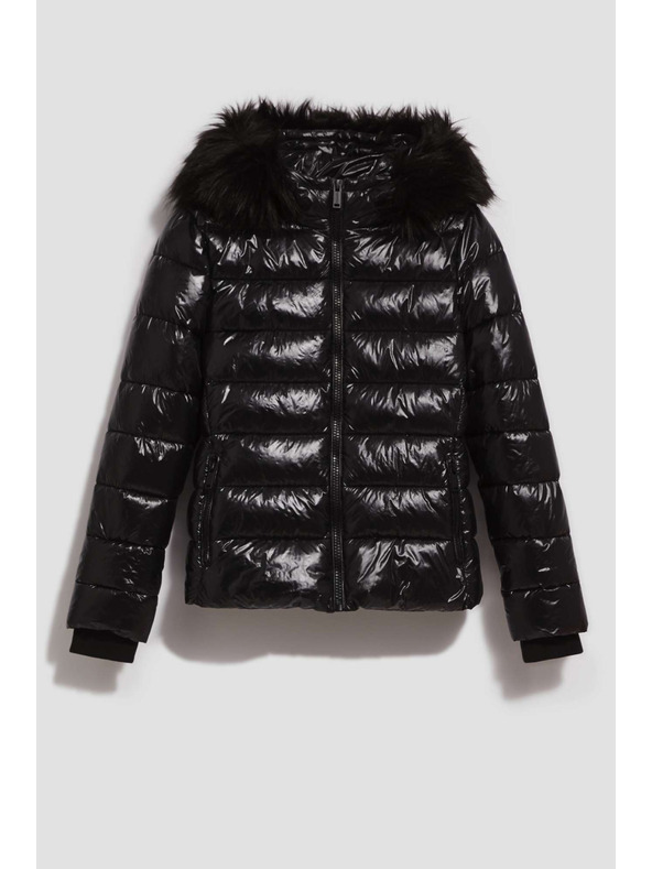 Moodo Prešita jakna s krzneno kapuco Moodo