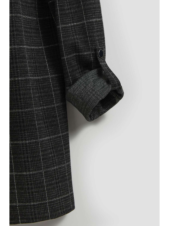 Moodo Suknjič s karo vzorcem in zavihani rokavi Moodo